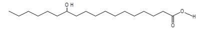 12-ヒドロキシステアリン酸　構造